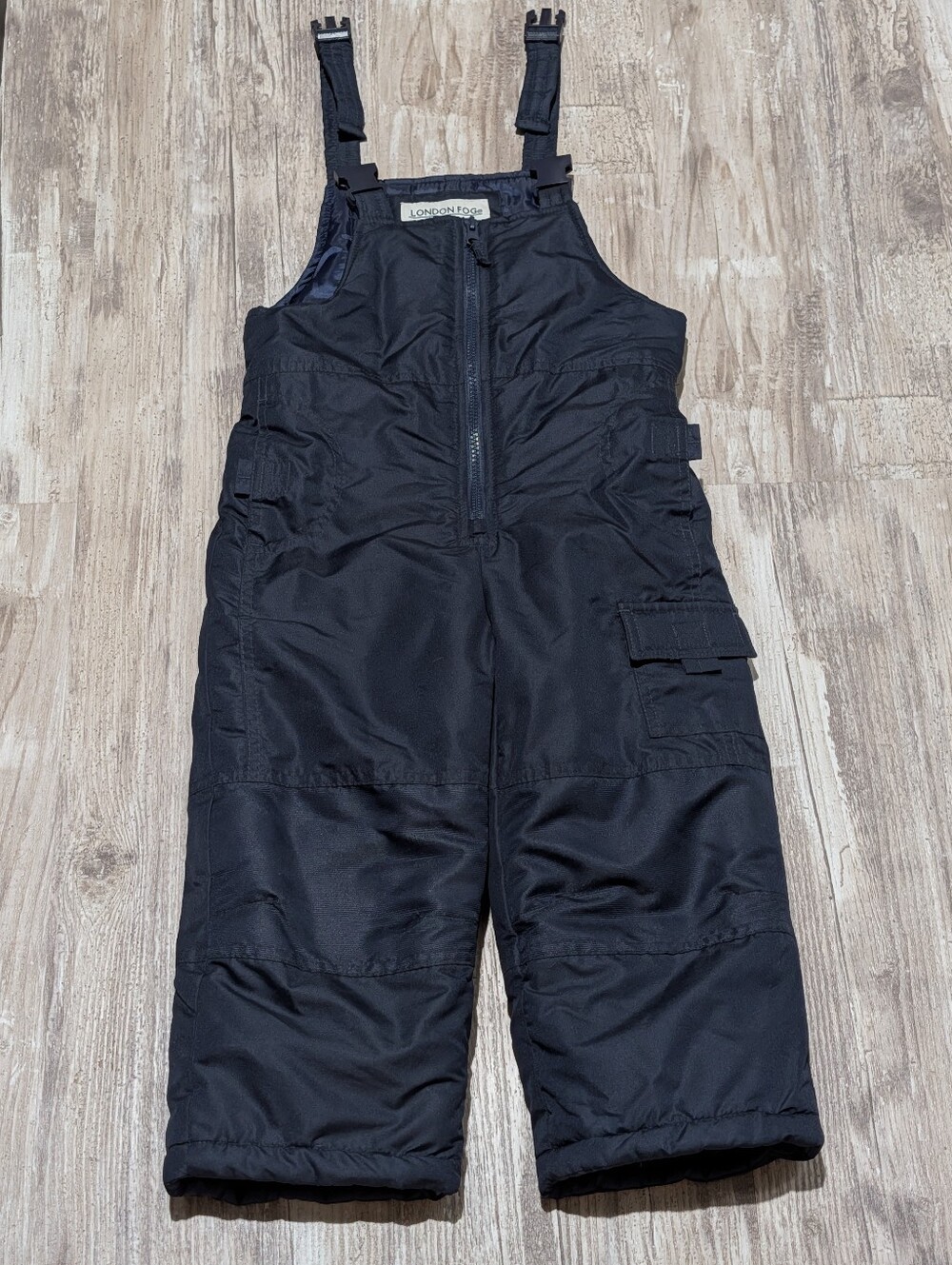London Fog Kids Navy Snow Bib Overalls